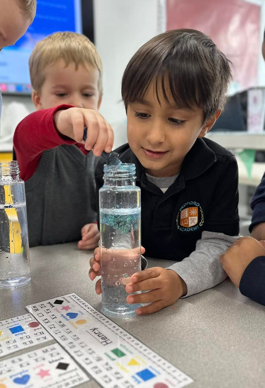 Lower School students exploring classroom learning