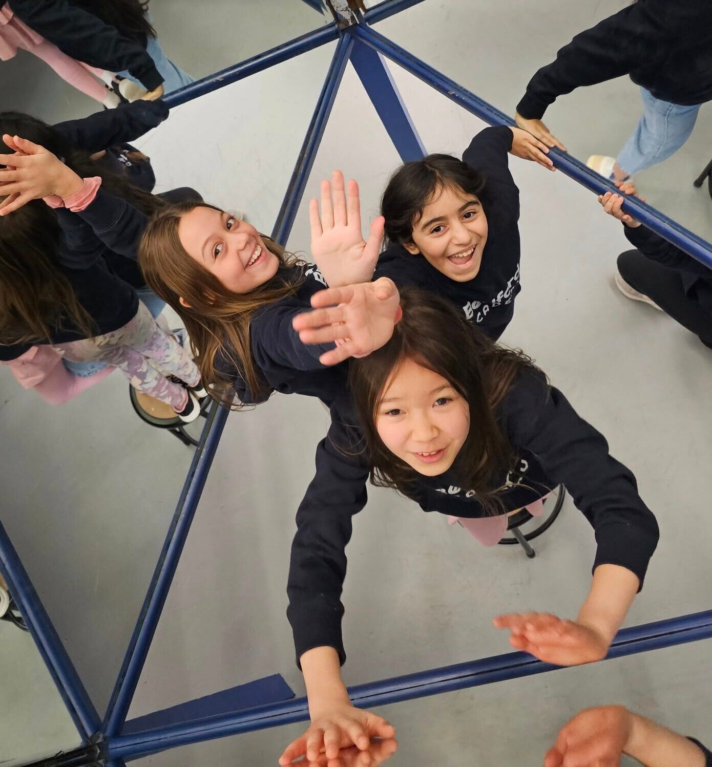 Upper School students exploring hands-on learning