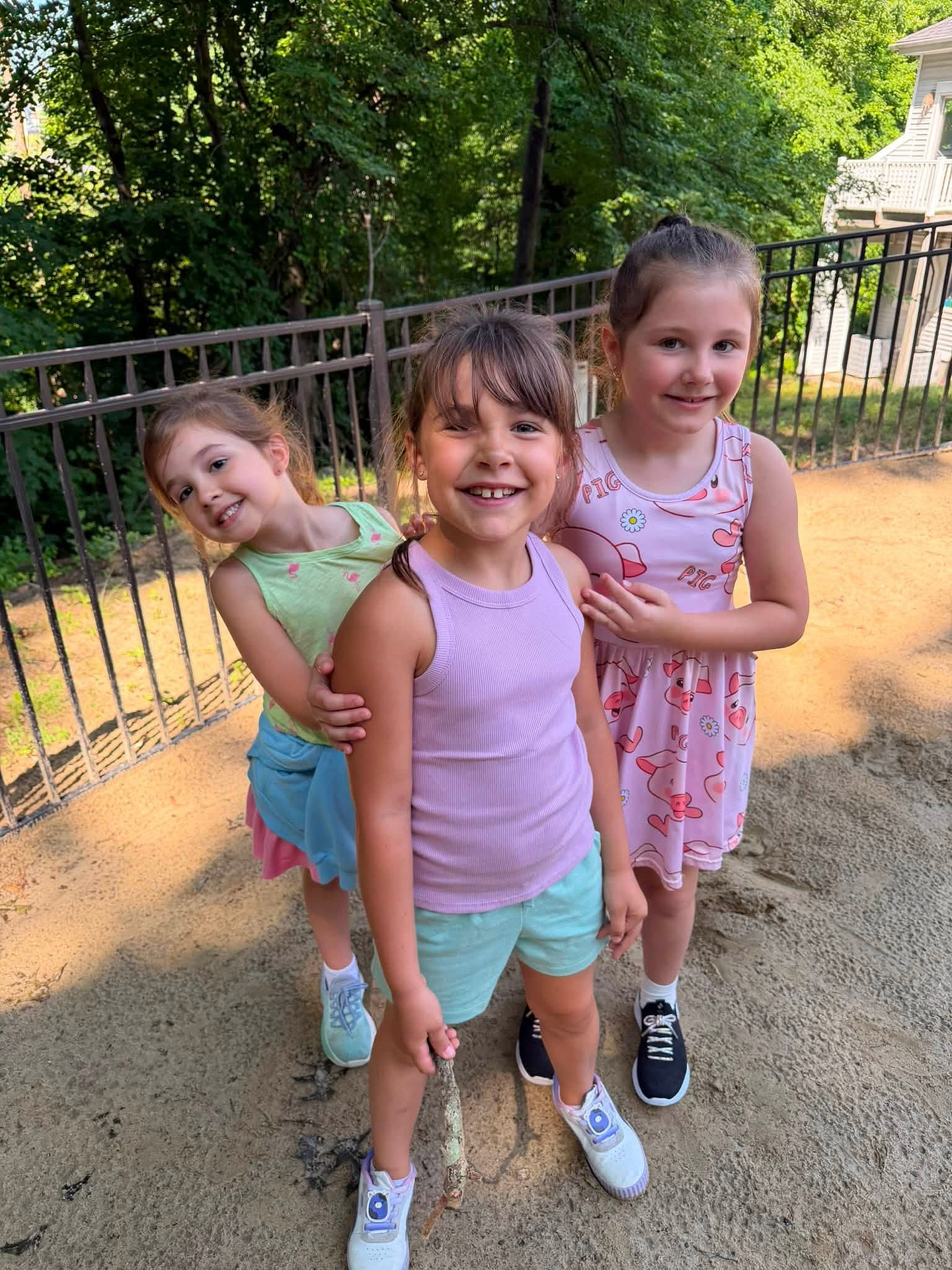 Lower School students building friendships outdoors