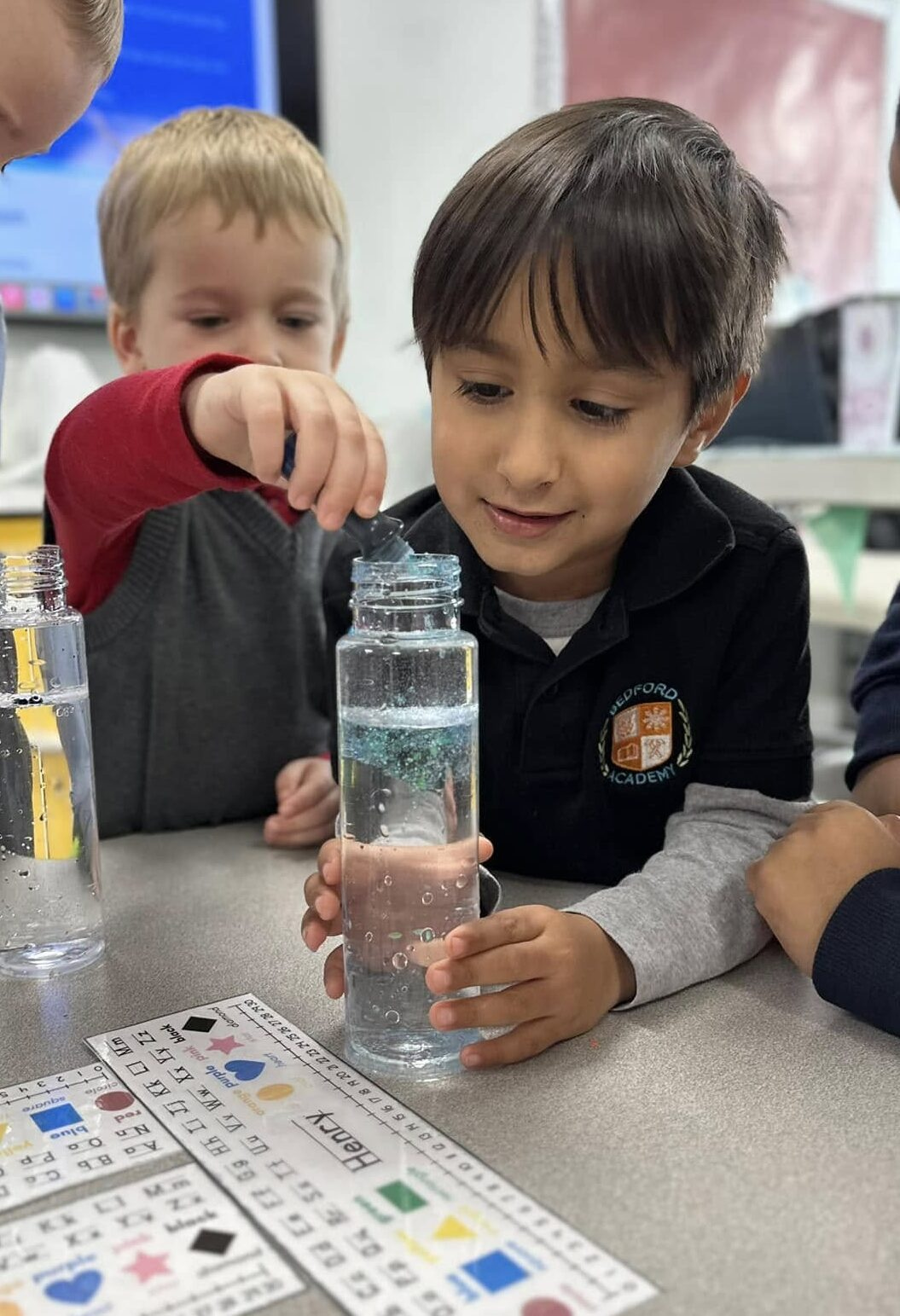 Lower School students exploring classroom learning